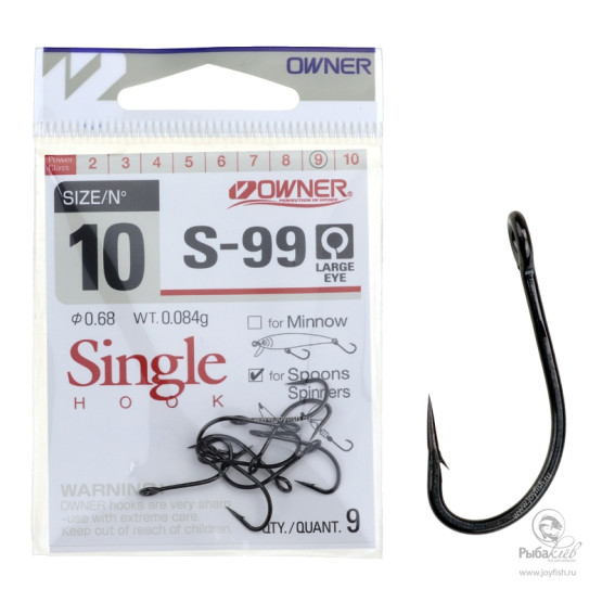 Крючки Одинарные в Упаковке Owner S-99 BC