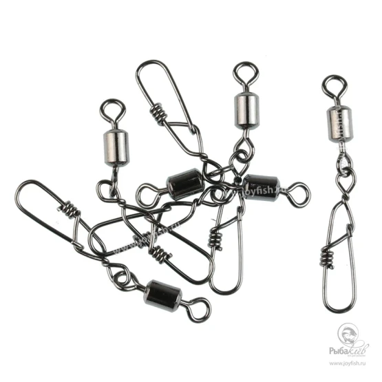 Вертлюги с Застежкой в Упаковке Smith Rolling Snap Swivel