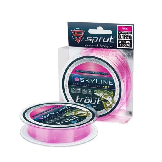 Леска Sprut Skyline FC Composition Evo Tech Pro Pink