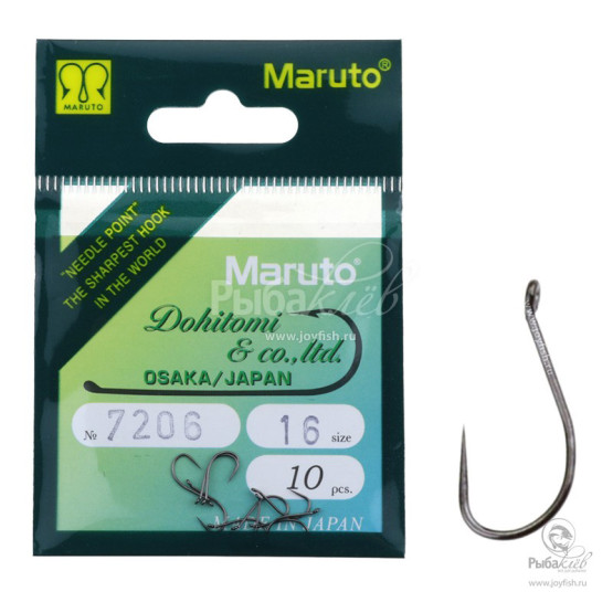 Крючки Одинарные в Упаковке Maruto 7206 BN