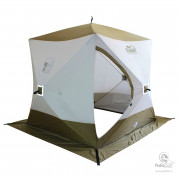 Палатка Зимняя Следопыт Куб Premium 3-х слойная Olive 2.1х2.1m