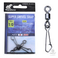 Вертлюги с Застежкой в Упаковке Hayabusa Super Swivel Snap