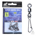 Вертлюги с Застежкой в Упаковке Hayabusa Super Swivel Snap