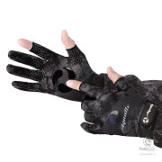 Перчатки Aquatic Демисезонные без Пальцев Softshell Camo Black
