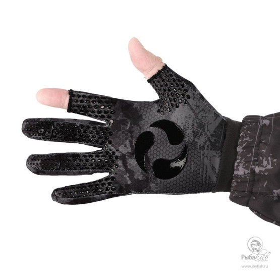 Перчатки Aquatic Демисезонные без Пальцев Softshell Camo Black