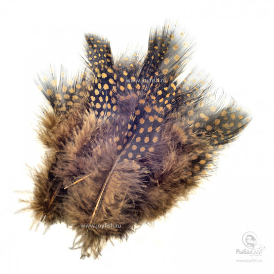 Перья Цесарки Joyfish Strung Guinea Feathers