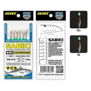 Оснастка для Ловли Корюшки Akara Sabiki Flasher Aurora Bait Rigs 5Ni
