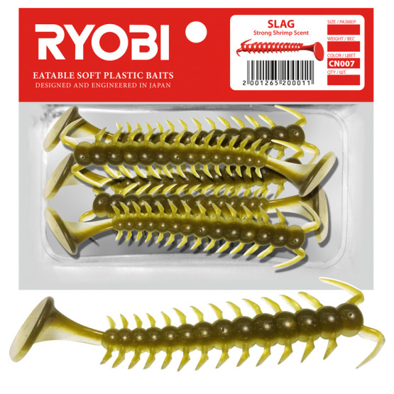Приманка Мягкая Ryobi Slag 36mm