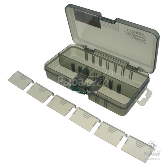Коробка для Приманок Meiho VS-506 (Fly Case L) Smoke BK