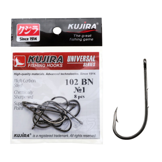Крючки Одинарные в Упаковке Kujira Universal 102BN