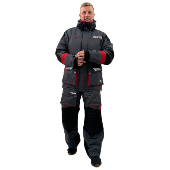 Костюм Зимний Crodis Грант Premium Графит/красный