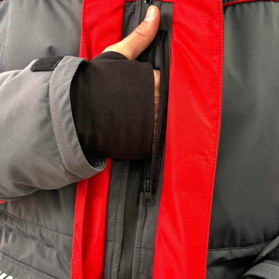 Костюм Зимний Crodis Грант Premium Графит/красный