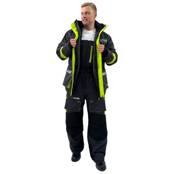 Костюм Зимний Crodis Грант Premium Графит/зеленый