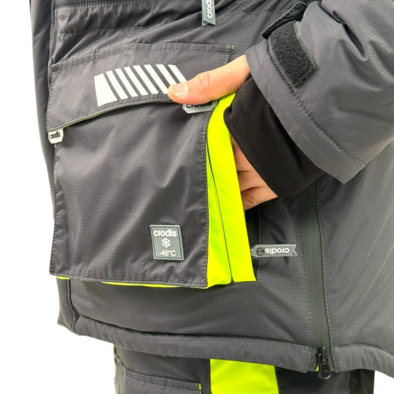 Костюм Зимний Crodis Грант Premium Графит/зеленый