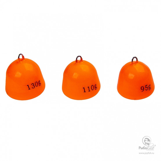 Грузило для Морской Рыбалки Higashi Bell Sinker Fluo Orange