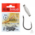 Крючки Одинарные в Упаковке Saikyo с Пружиной KHS-10085