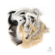 Мех Кролика Hareline Rabbit Strips Combo Natural Colors