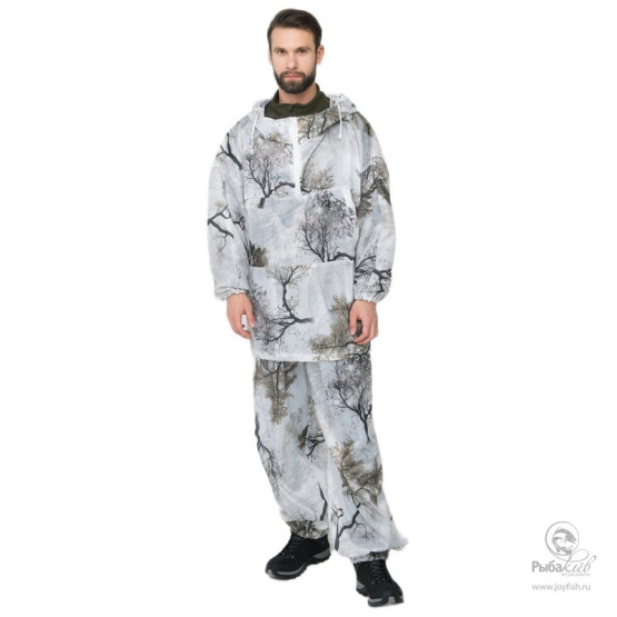 Костюм Зимний Маскировочный Huntsman Метель тк.Шелк Кусты