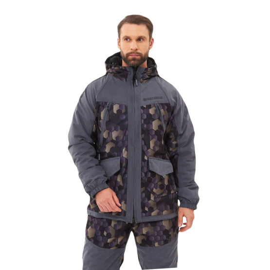 Костюм Демисезонный Huntsman Горка Люкс Серый/КМФ 001