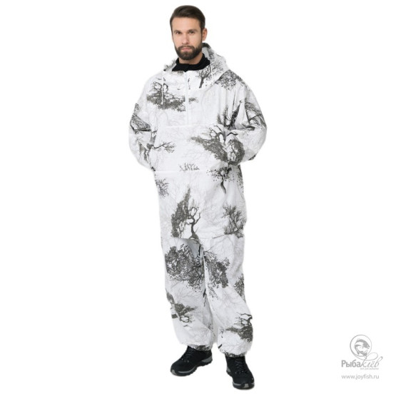 Костюм Зимний Маскировочный Huntsman Метель тк.Бязь Кусты