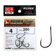 Крючки Одинарные в Упаковке Kujira Carp 200BN