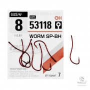 Крючки Одинарные в Упаковке Owner 53118 Worm SP-BH