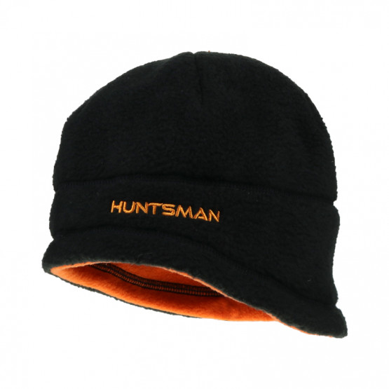 Шапка Зимняя Двусторонняя Huntsman Black/Orange