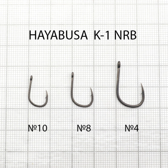 Крючки Одинарные в Упаковке Hayabusa K-1 Carp NRB