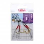 Крючки Одинарные в Упаковке Saikyo Twin Micro Assist