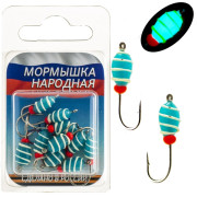Мормышка Lumicom Фосфорная 84 Капля с Винтом